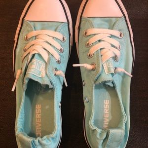 Teal/Light Blue Slip-On All Star Converse